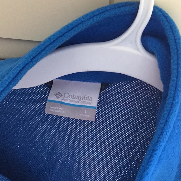 Boys Columbia fleece jacket size L - Picture 2 of 2